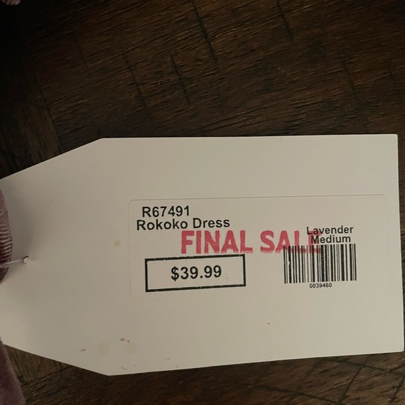 Dress up Boutique Midi Lavender Velvet Wrap Dress Size Medium - never worn - Picture 3 of 4